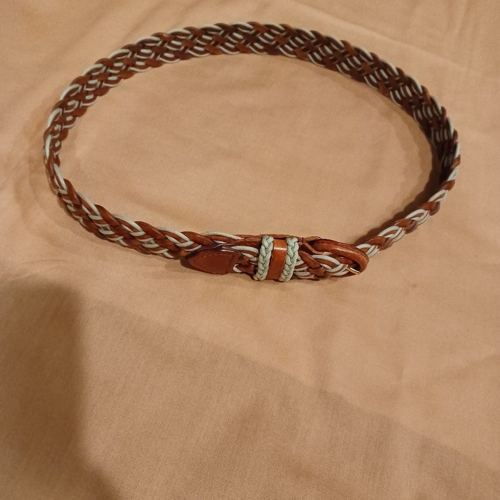 Talbots braided leather belt